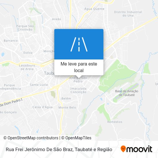Rua Frei Jerônimo De São Braz mapa