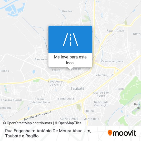 Rua Engenheiro Antônio De Moura Abud Um mapa
