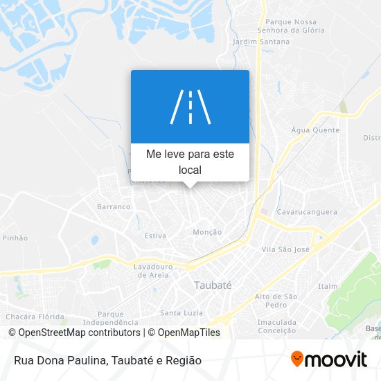 Rua Dona Paulina mapa