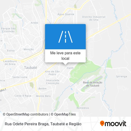 Rua Odete Pereira Braga mapa