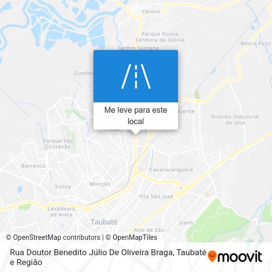 Rua Doutor Benedito Júlio De Oliveira Braga mapa