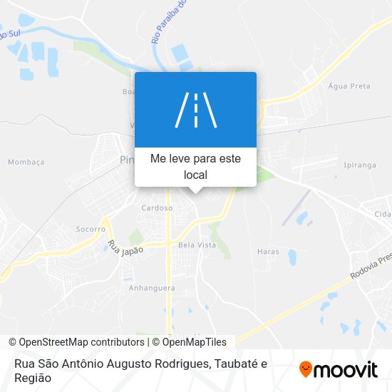 Rua São Antônio Augusto Rodrigues mapa