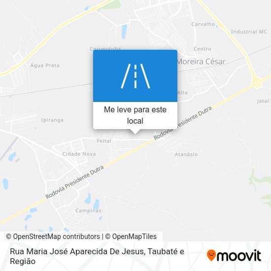 Rua Maria José Aparecida De Jesus mapa