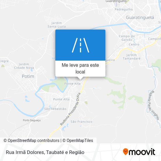 Rua Irmã Dolores mapa