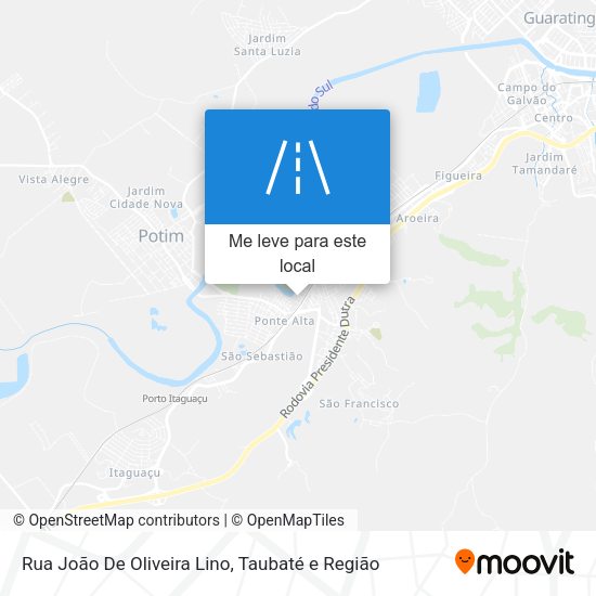 Rua João De Oliveira Lino mapa