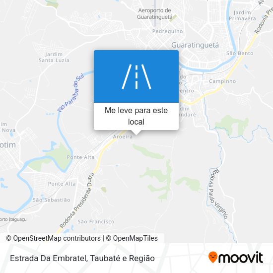 Estrada Da Embratel mapa