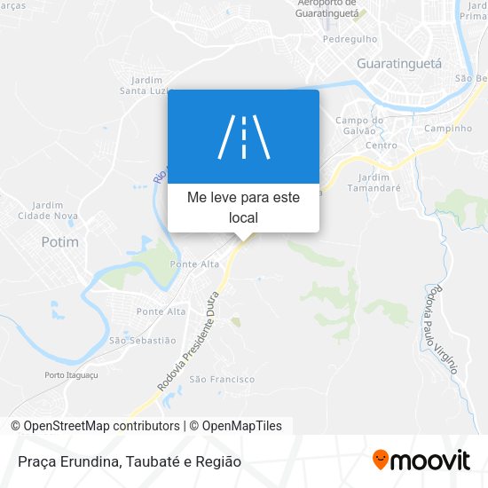 Praça Erundina mapa