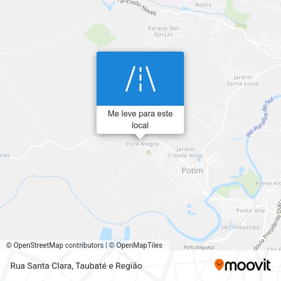Rua Santa Clara mapa