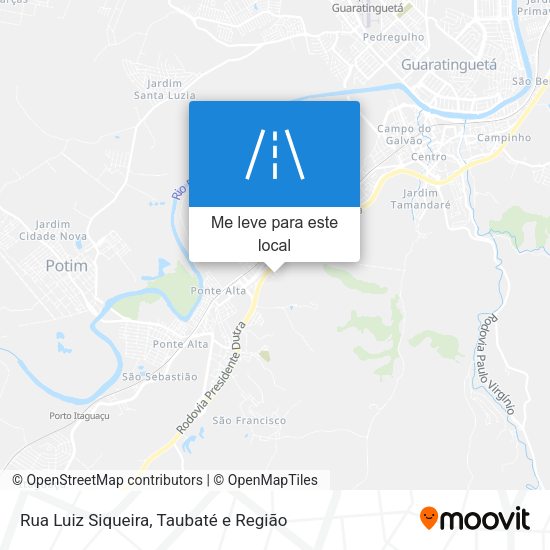 Rua Luiz Siqueira mapa