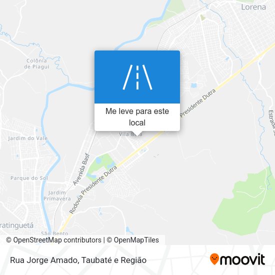 Rua Jorge Amado mapa