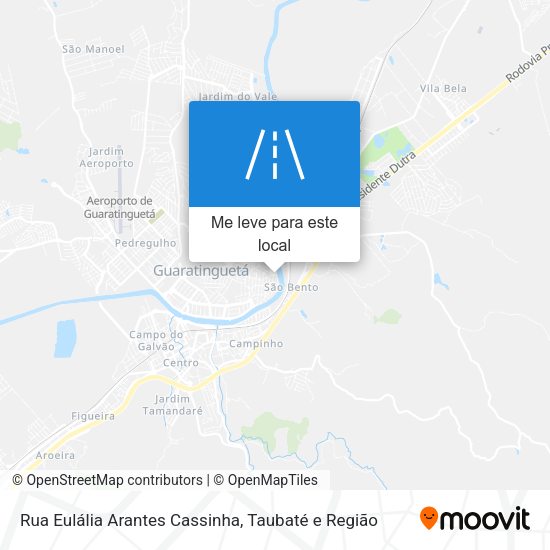 Rua Eulália Arantes Cassinha mapa