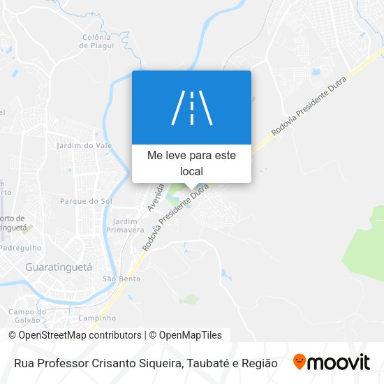Rua Professor Crisanto Siqueira mapa