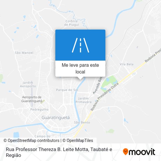 Rua Professor Thereza B. Leite Motta mapa