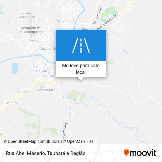 Rua Abel Macedo mapa