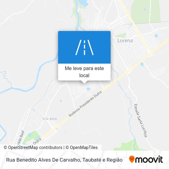 Rua Benedito Alves De Carvalho mapa