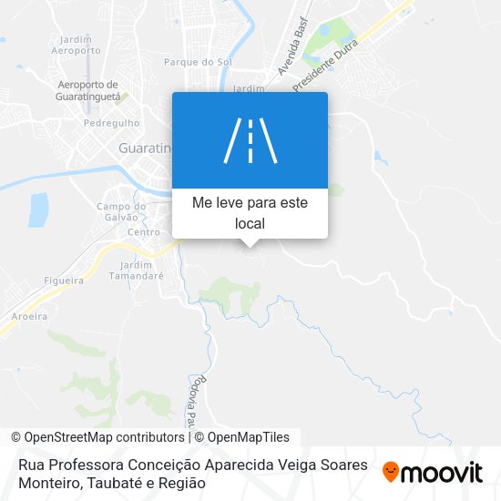 Rua Professora Conceição Aparecida Veiga Soares Monteiro mapa