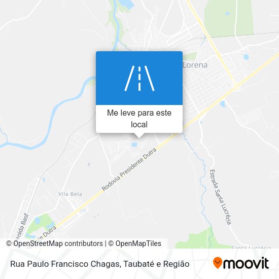 Rua Paulo Francisco Chagas mapa