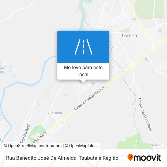 Rua Benedito José De Almeida mapa