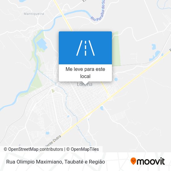 Rua Olimpio Maximiano mapa
