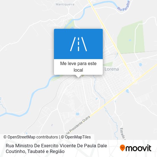 Rua Ministro De Exercito Vicente De Paula Dale Coutinho mapa