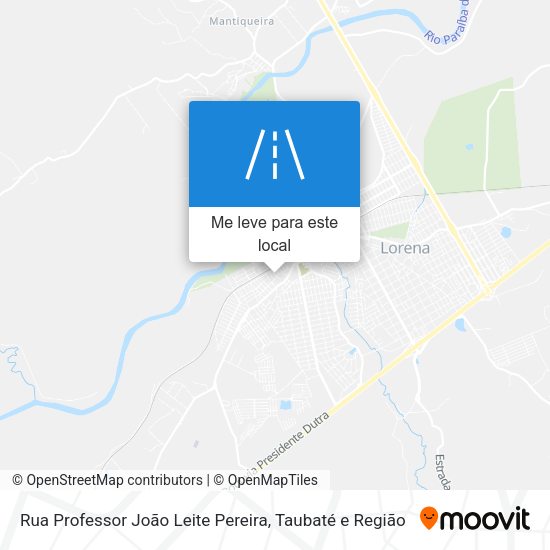 Rua Professor João Leite Pereira mapa