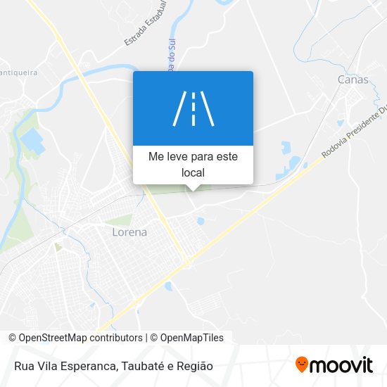 Rua Vila Esperanca mapa