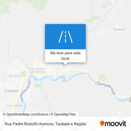 Rua  Padre Rodolfo Komore mapa