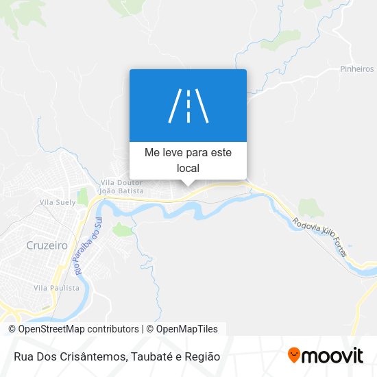 Rua Dos Crisântemos mapa
