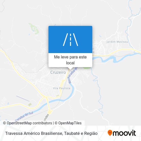 Travessa Américo Brasiliense mapa