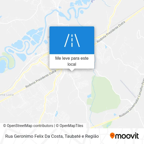 Rua Geronimo Felix Da Costa mapa