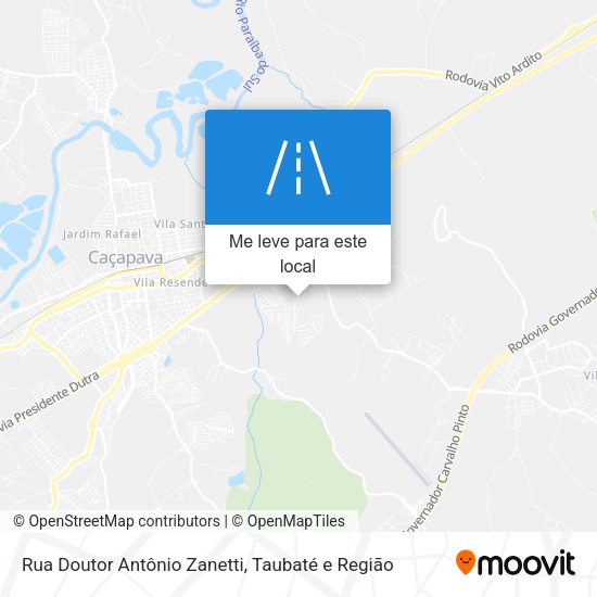 Rua Doutor Antônio Zanetti mapa