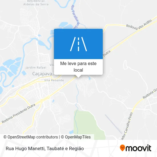 Rua Hugo Manetti mapa