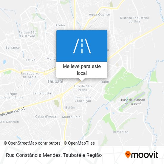 Rua Constância Mendes mapa