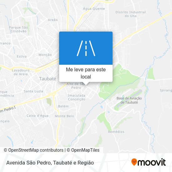 Avenida São Pedro mapa