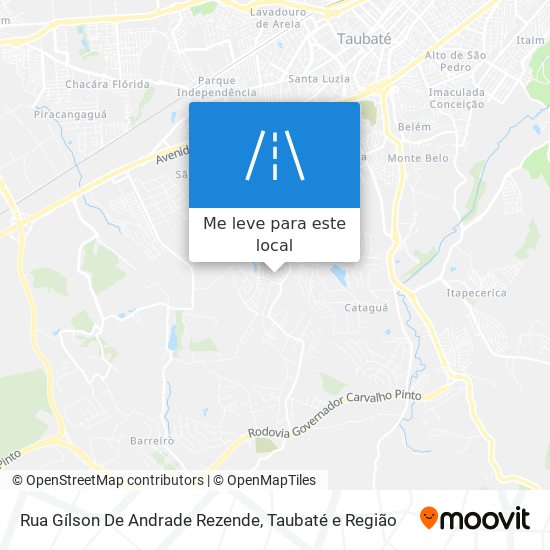 Rua Gílson De Andrade Rezende mapa