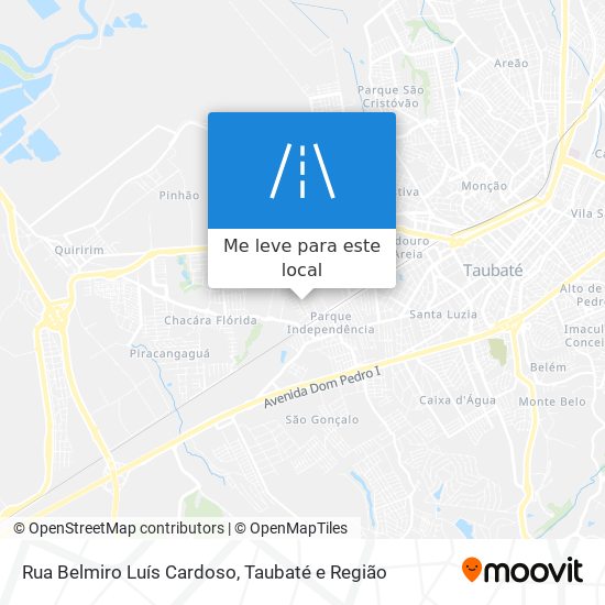 Rua Belmiro Luís Cardoso mapa