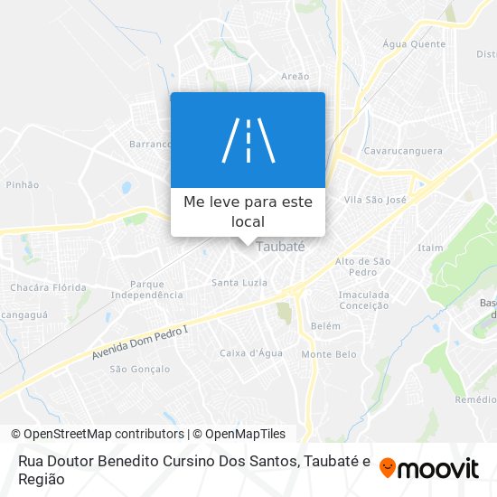 Rua Doutor Benedito Cursino Dos Santos mapa