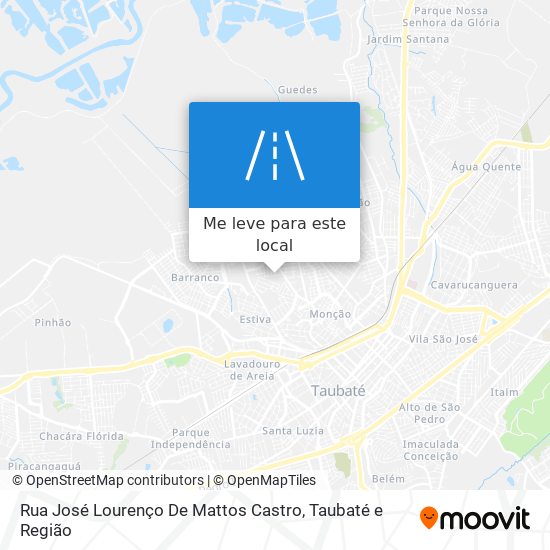 Rua José Lourenço De Mattos Castro mapa