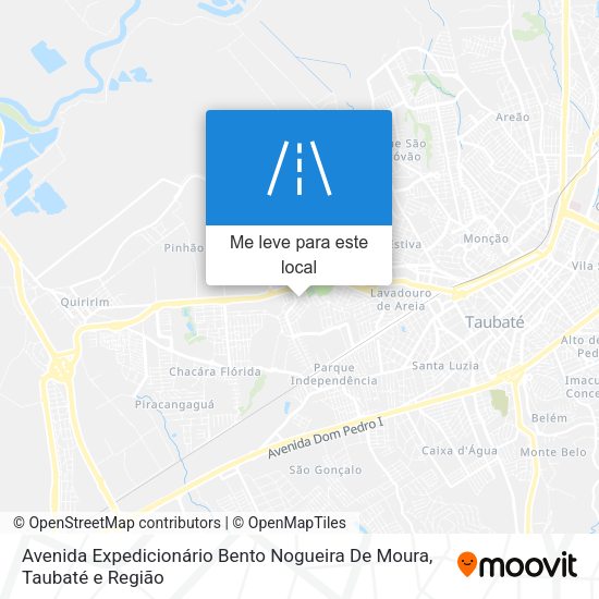 Avenida Expedicionário Bento Nogueira De Moura mapa