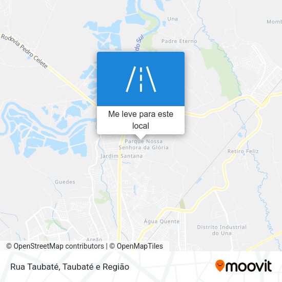 Rua Taubaté mapa