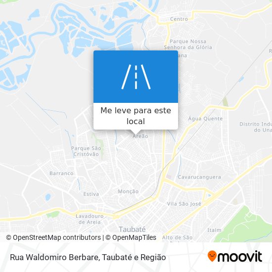 Rua Waldomiro Berbare mapa