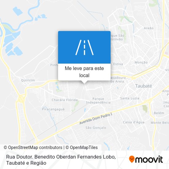 Rua Doutor. Benedito Oberdan Fernandes Lobo mapa