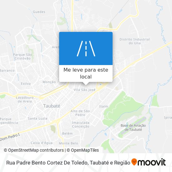 Rua Padre Bento Cortez De Toledo mapa