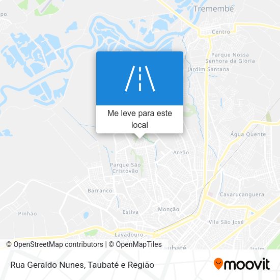 Rua Geraldo Nunes mapa