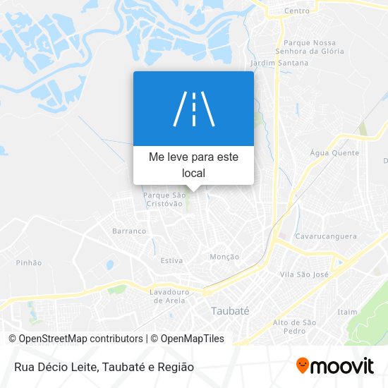 Rua Décio Leite mapa