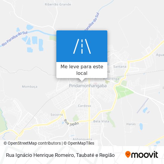 Rua Ignácio Henrique Romeiro mapa