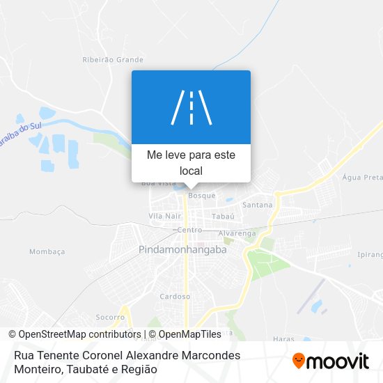 Rua Tenente Coronel Alexandre Marcondes Monteiro mapa