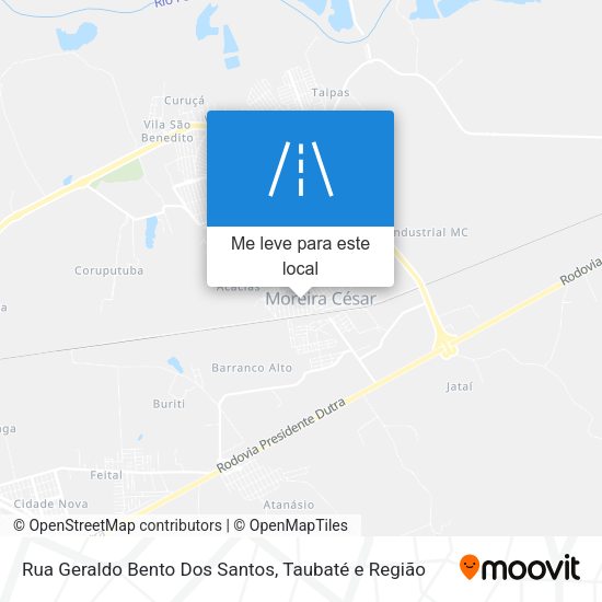 Rua Geraldo Bento Dos Santos mapa
