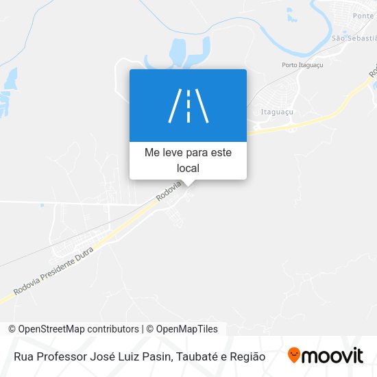 Rua Professor José Luiz Pasin mapa