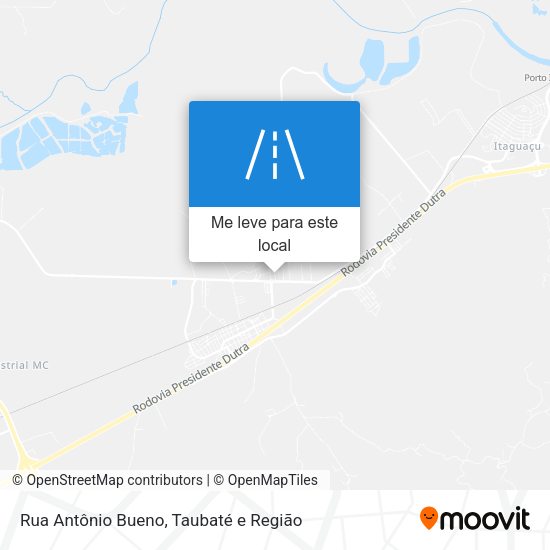 Rua Antônio Bueno mapa